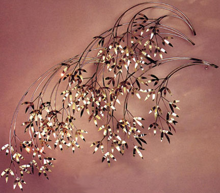 100250 arbor branch metal wall sculpture
