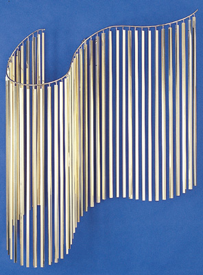 100305 curtain call metal wall sculpture