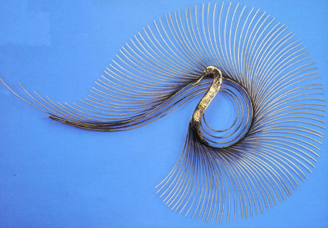 swan metal wall sculpture