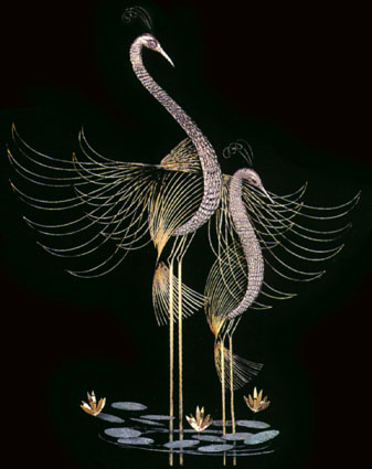 herons metal wall sculptures