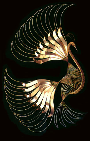 bird of paradise metal wall sculpture