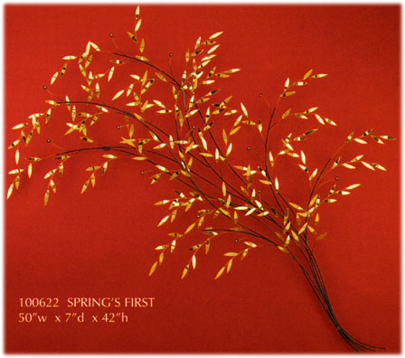 106222 spring's first metal wall sculpture