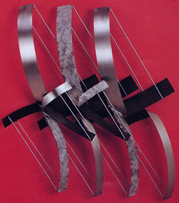 oscillations metal wall sculpture