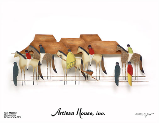 the journey metal wall sculpture