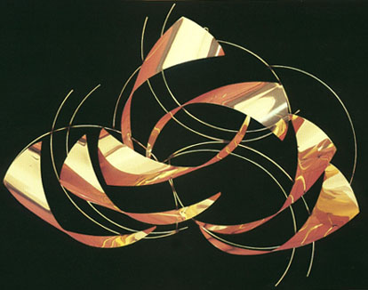 whirlpool metal wall sculpture