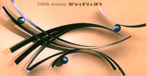 asteriod metall wall sculpture