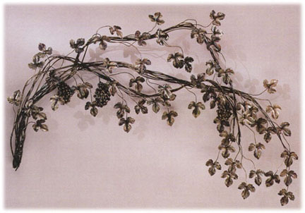 barcelona metal walll sculpture