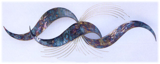 riptide metal wall sculpture
