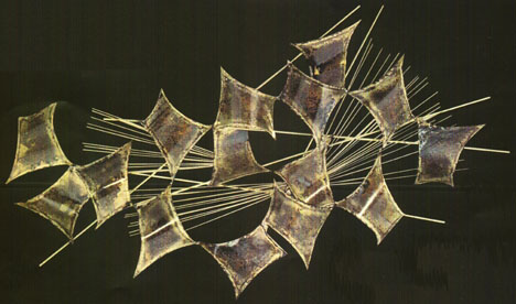 effervescent metal wall sculpture