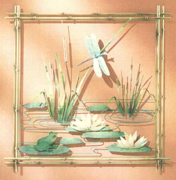 tranquility metal wall sculpture