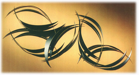flight metal wall sculpture