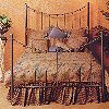 knot iron bed